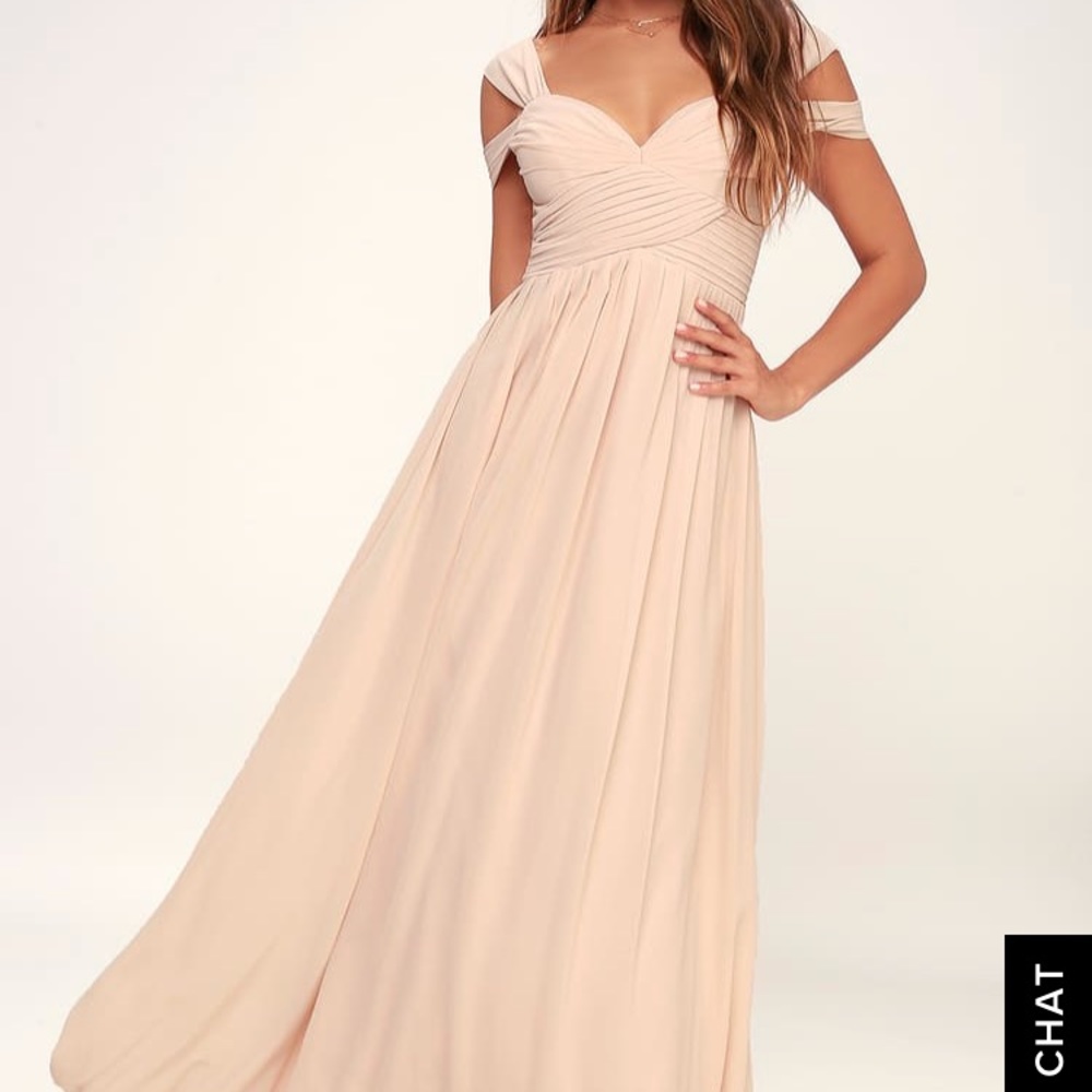 Lulus MAKE ME MOVE BLUSH PINK MAXI DRESS